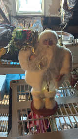 White Suit Standing Santa Claus Figurine - Image 1