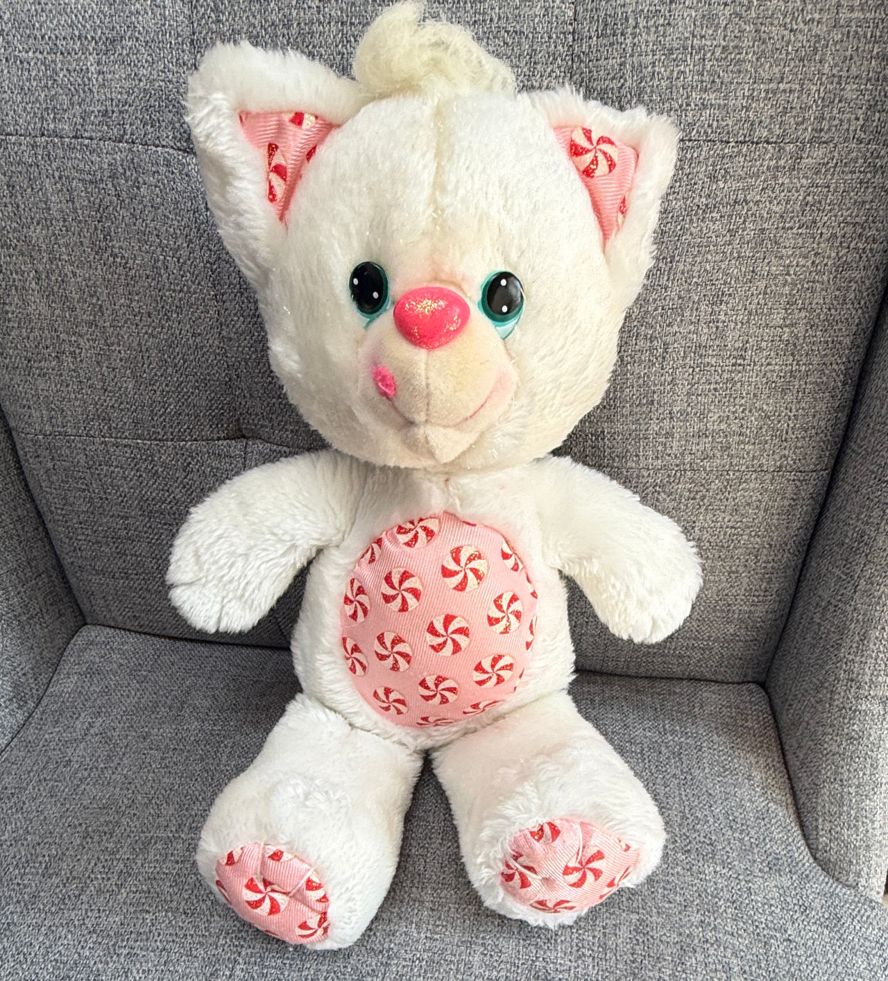 80s Hallmark Kenner Yum Yums Peppermint Kitty Plush Vintage Candy Bear