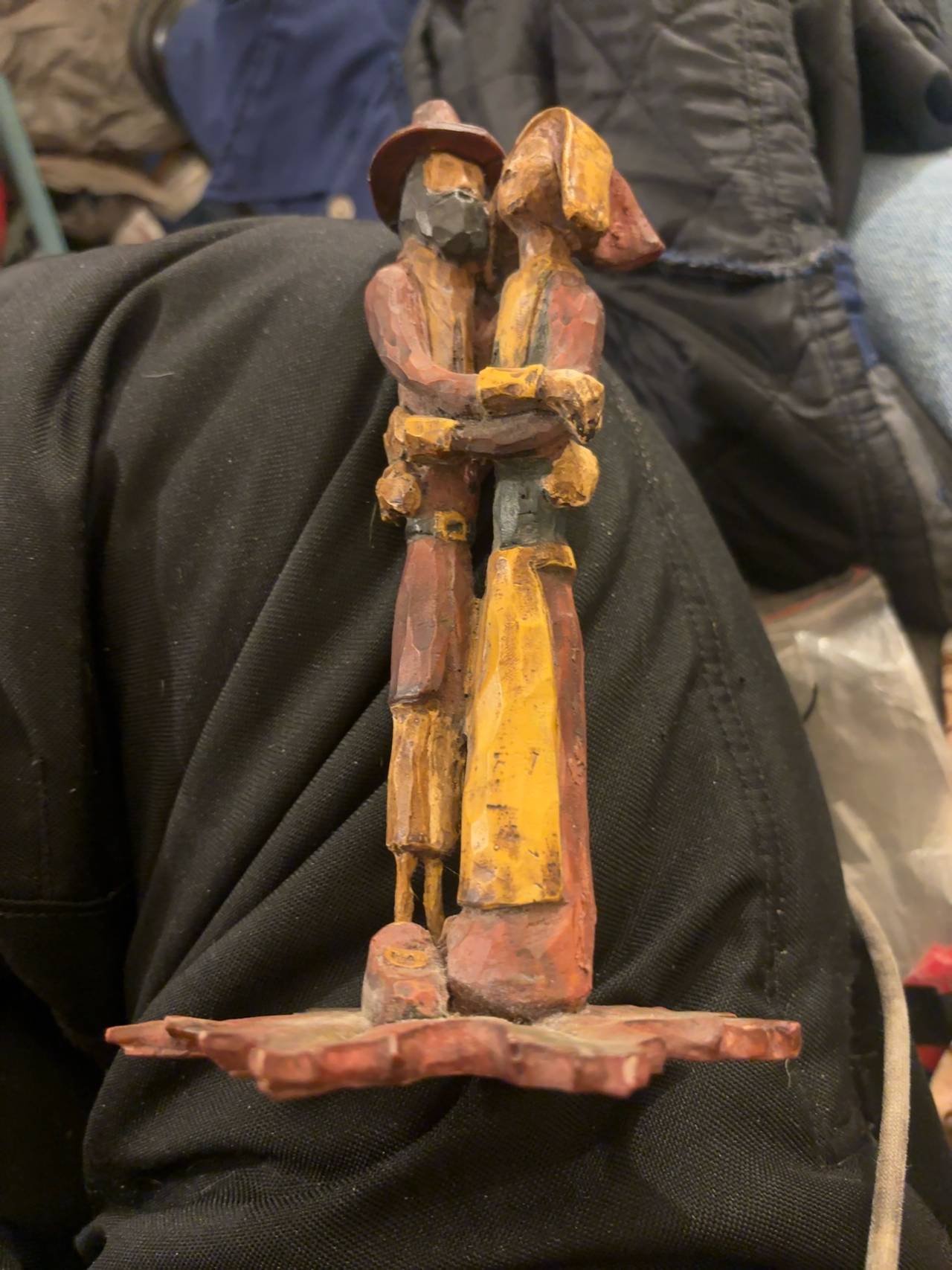Mexican Paper Mache Folk Art Figurine Set