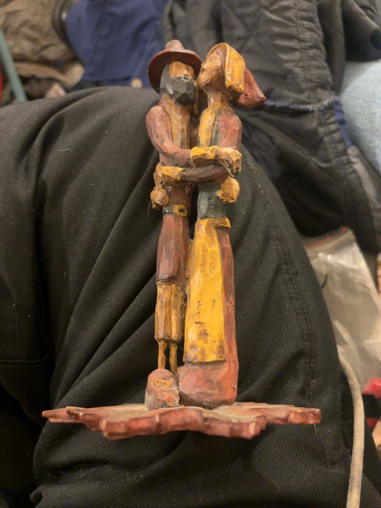 Mexican Paper Mache Folk Art Figurine Set
