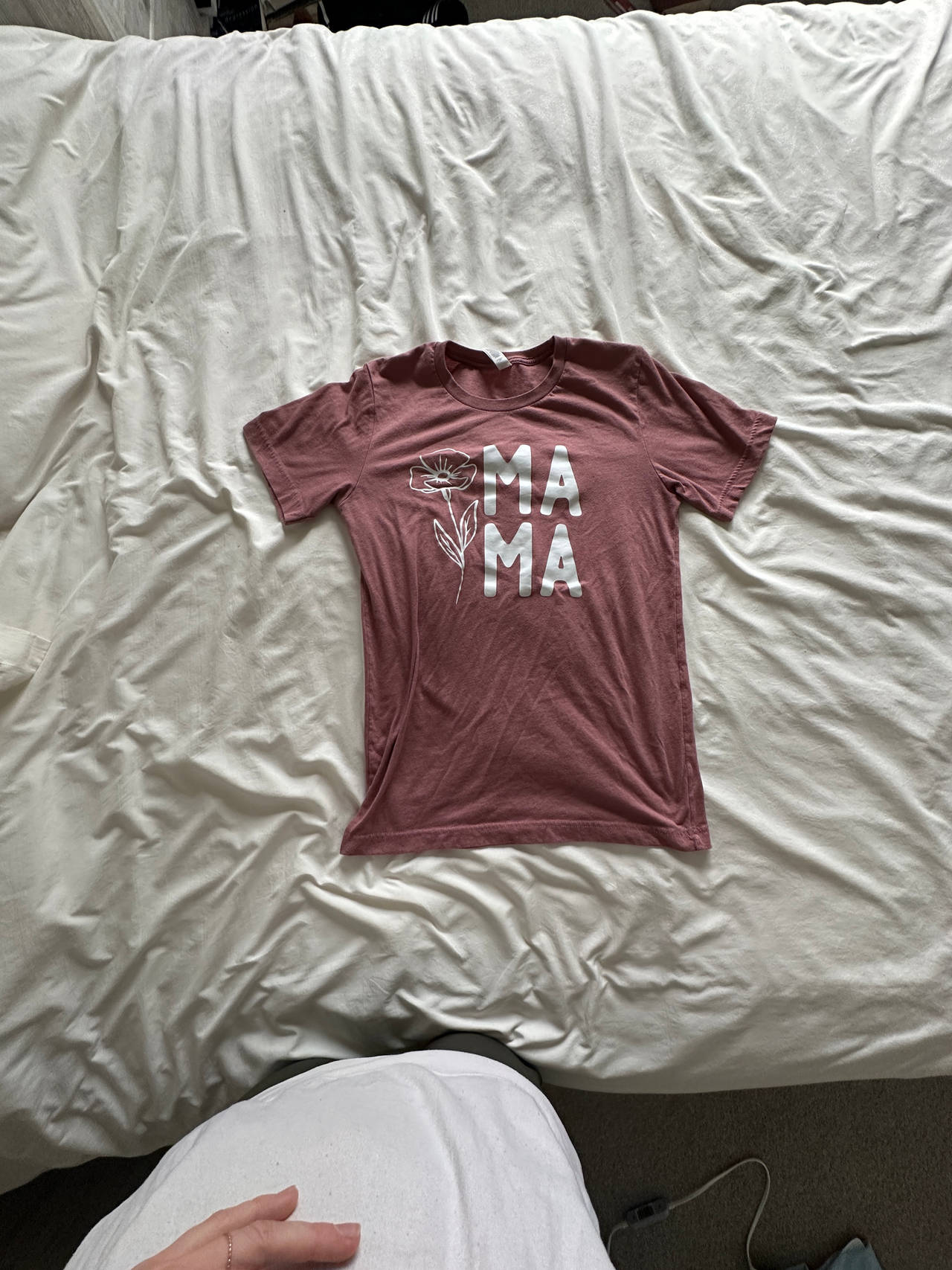 Canvas Mauve Mama Floral Graphic T-Shirt