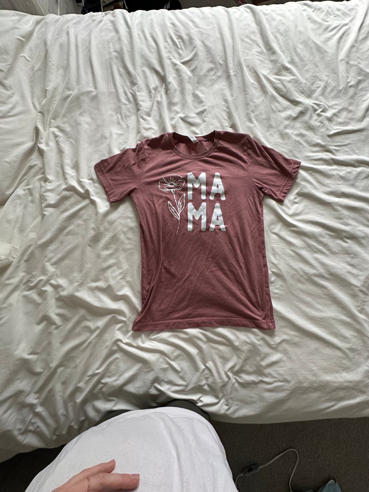 Canvas Mauve Mama Floral Graphic T-Shirt