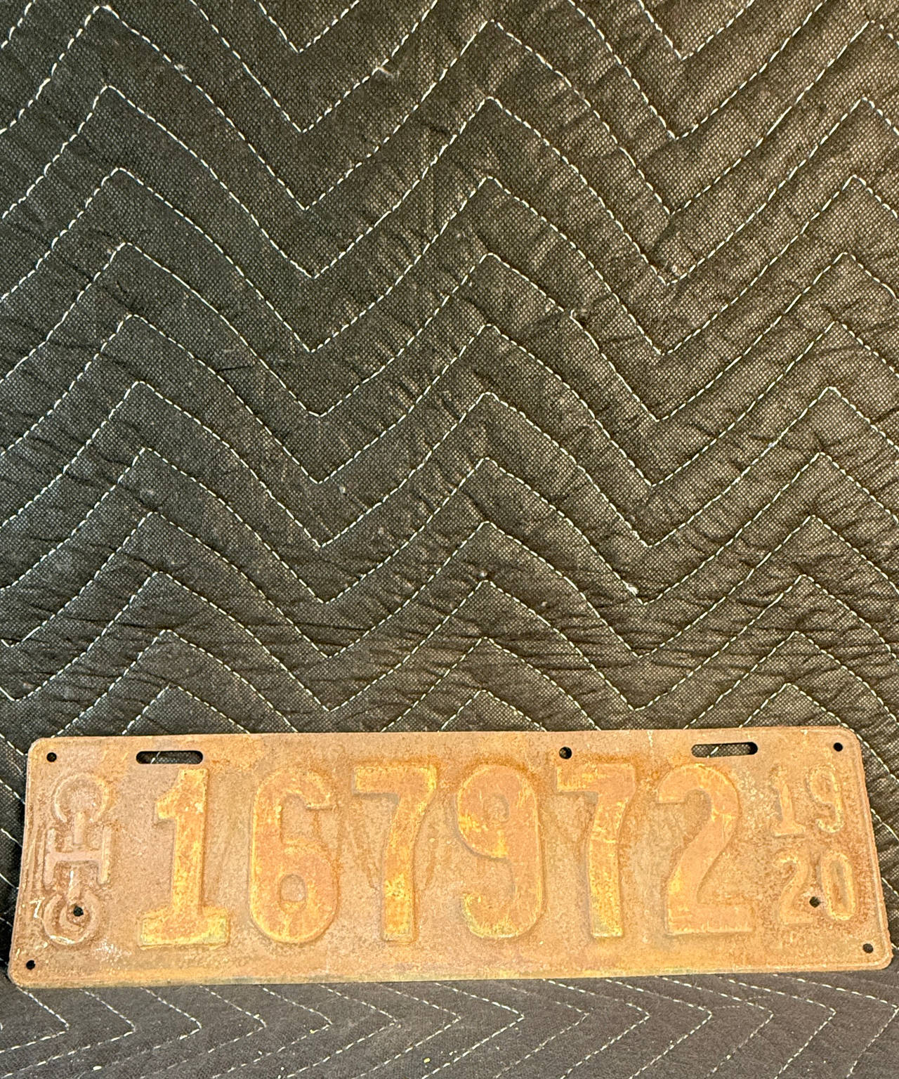 1919-1920 Ohio License Plate