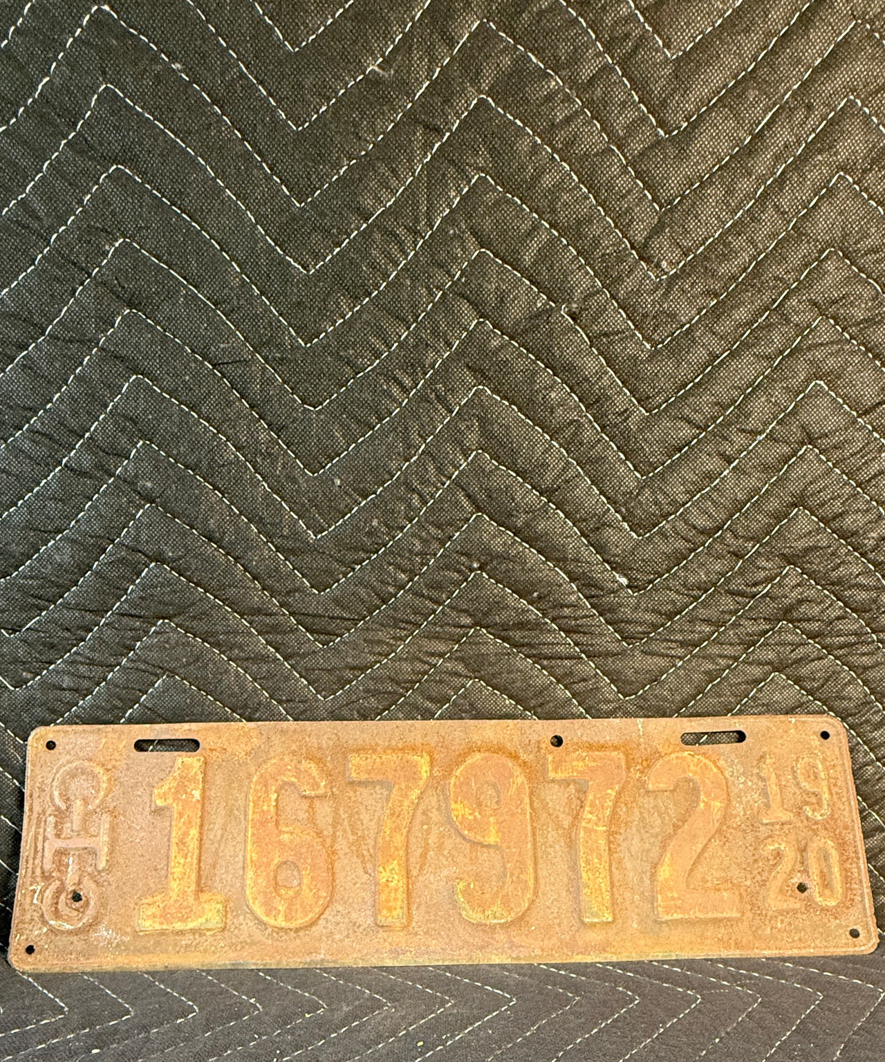 1919-1920 Ohio License Plate