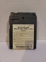 Willie Nelson - Willie and Family Live 8-Track Tape - Image 1
