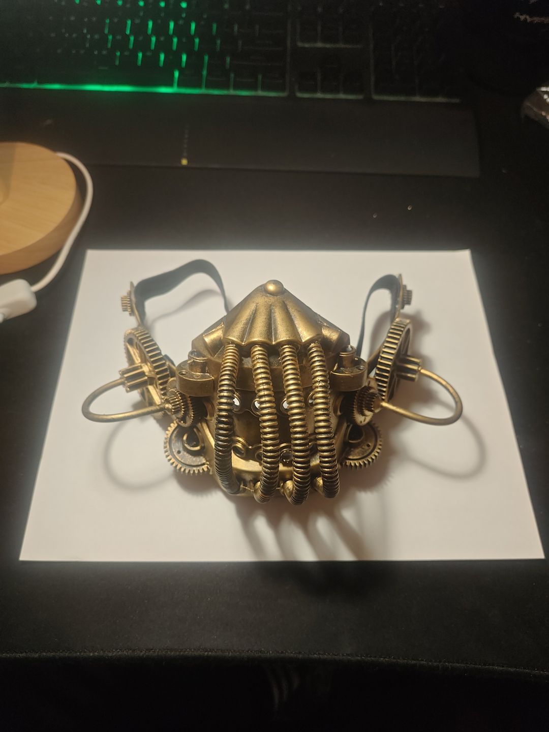 Steampunk Half Face Gas Mask Prop