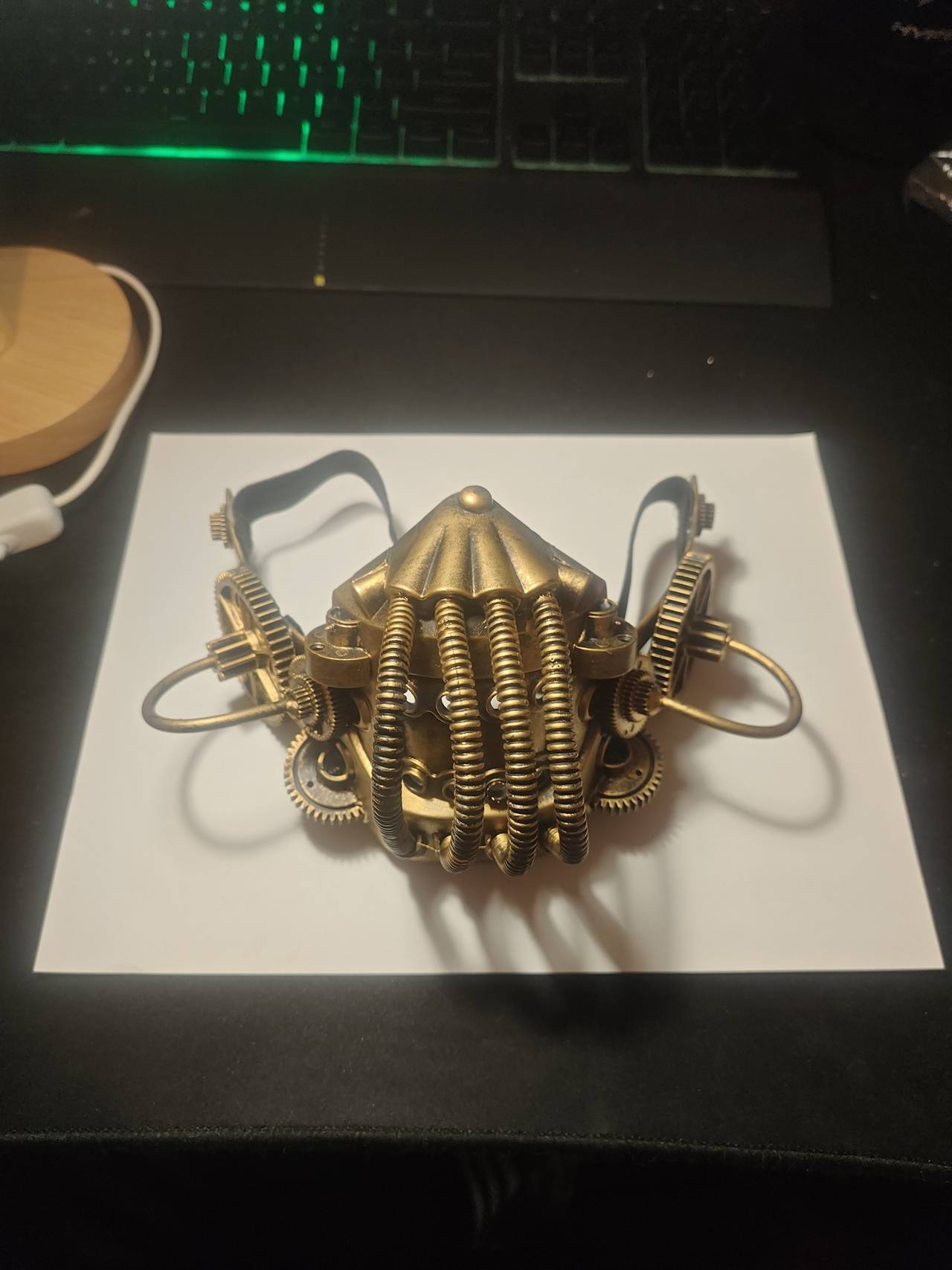 Steampunk Half Face Gas Mask Prop
