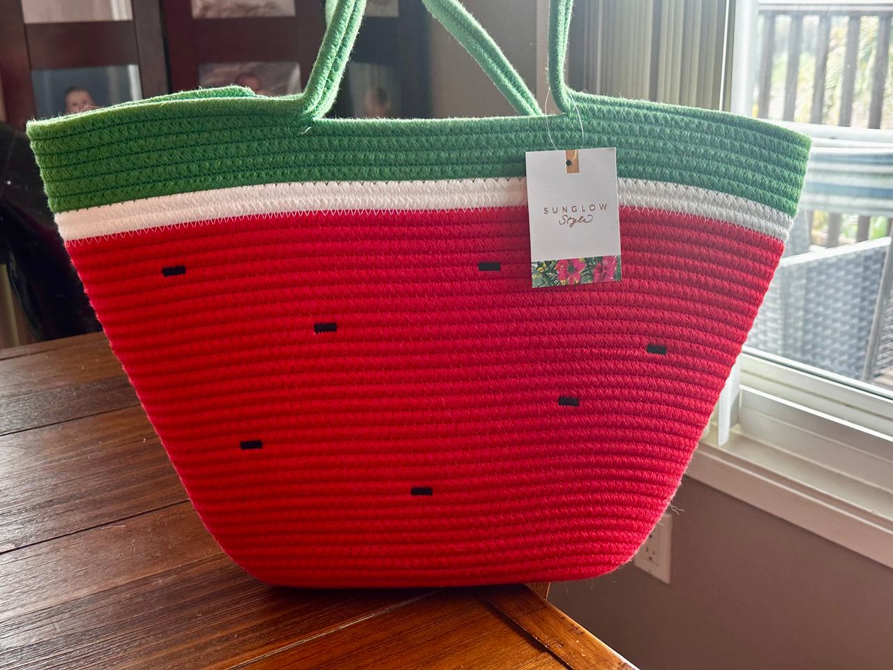 Sunglow Style Watermelon Rope Tote Bag