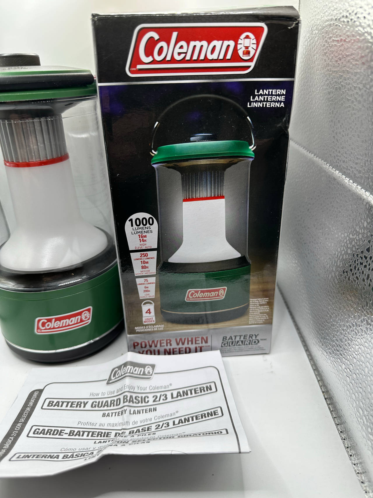 Coleman BatteryGuard 1000L LED Lantern - Open Box