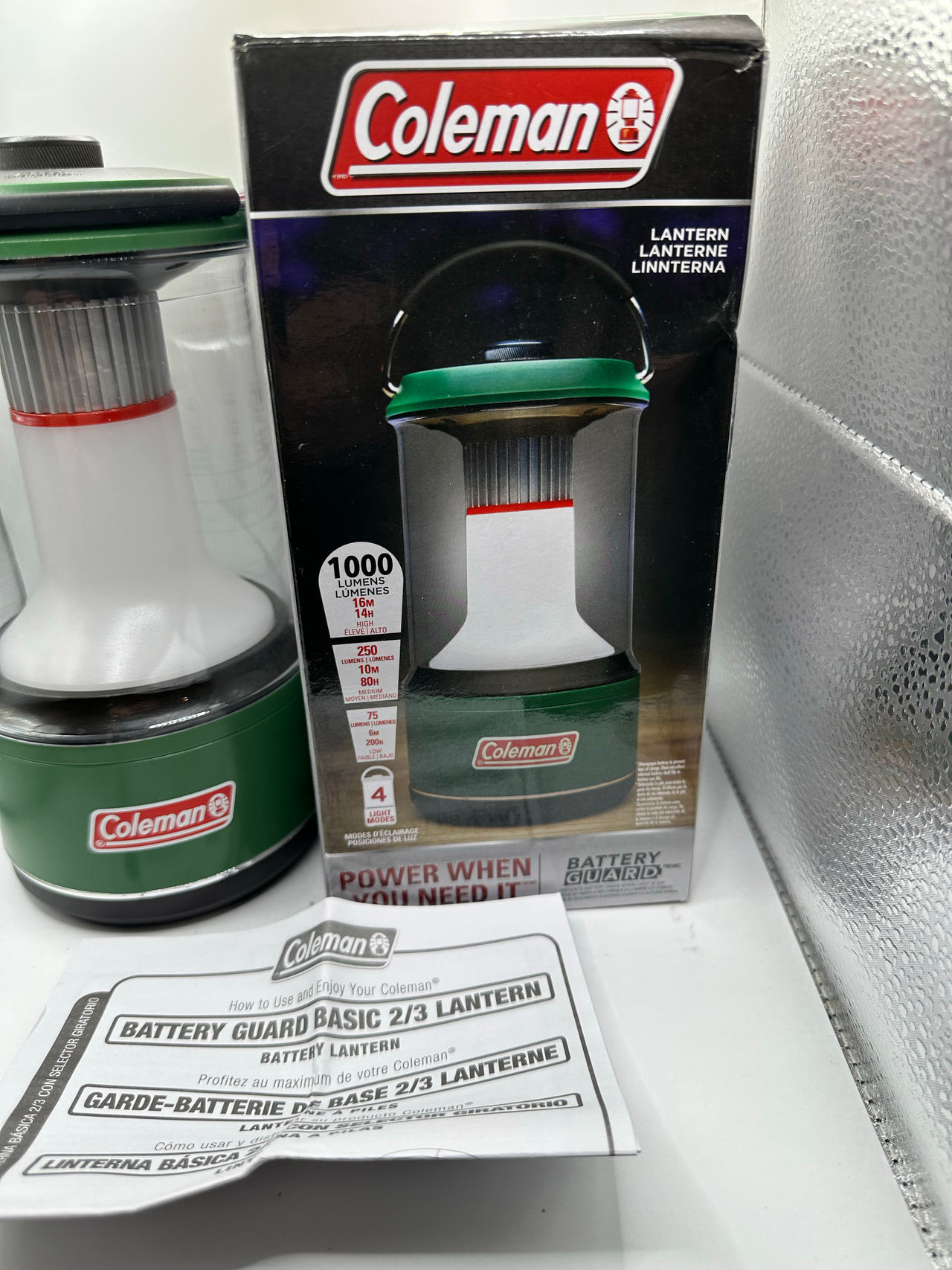Coleman BatteryGuard 1000L LED Lantern - Open Box