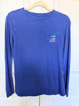 Vineyard Vines Christmas Golf Cart Long-Sleeve Pocket Tee XS - Image 1