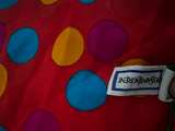Yves Saint Laurent Vintage Silk Polka Dot Scarf - Image 8