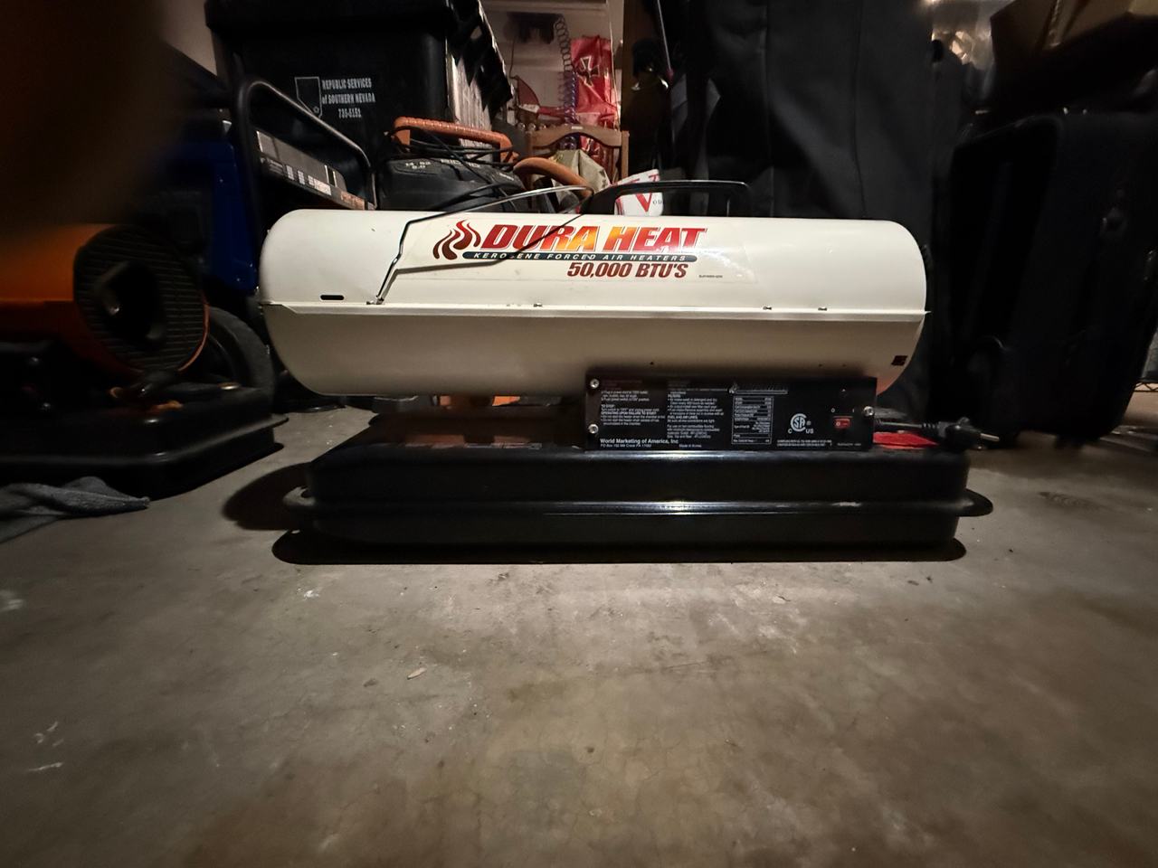 Dura Heat 50,000 BTU Kerosene Forced Air Heater