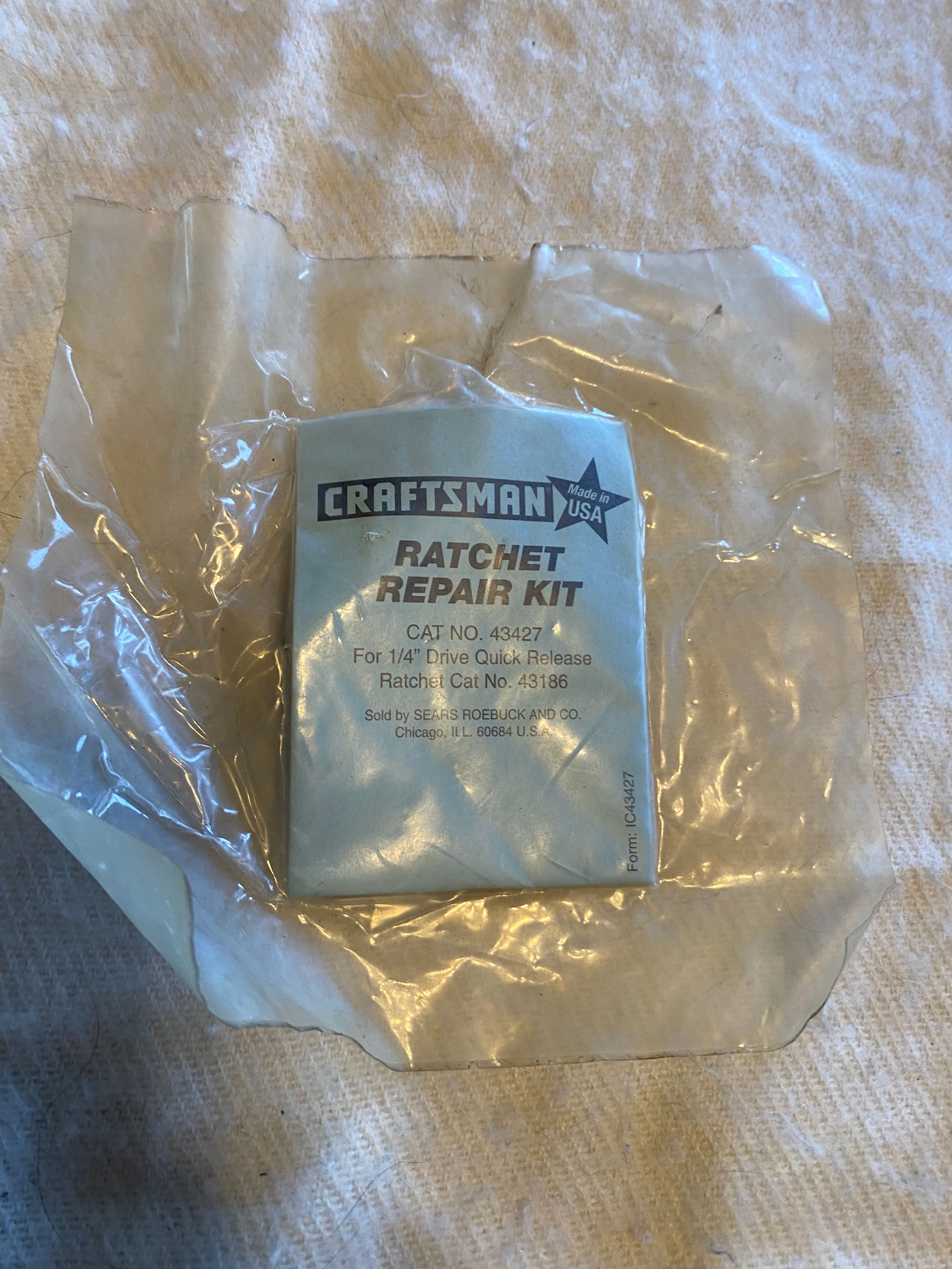 Craftsman 43427 Ratchet Repair Kit for 1/4" Drive Quick Release Ratchet