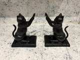 Vintage Cast Iron Cat Bookends - Image 4