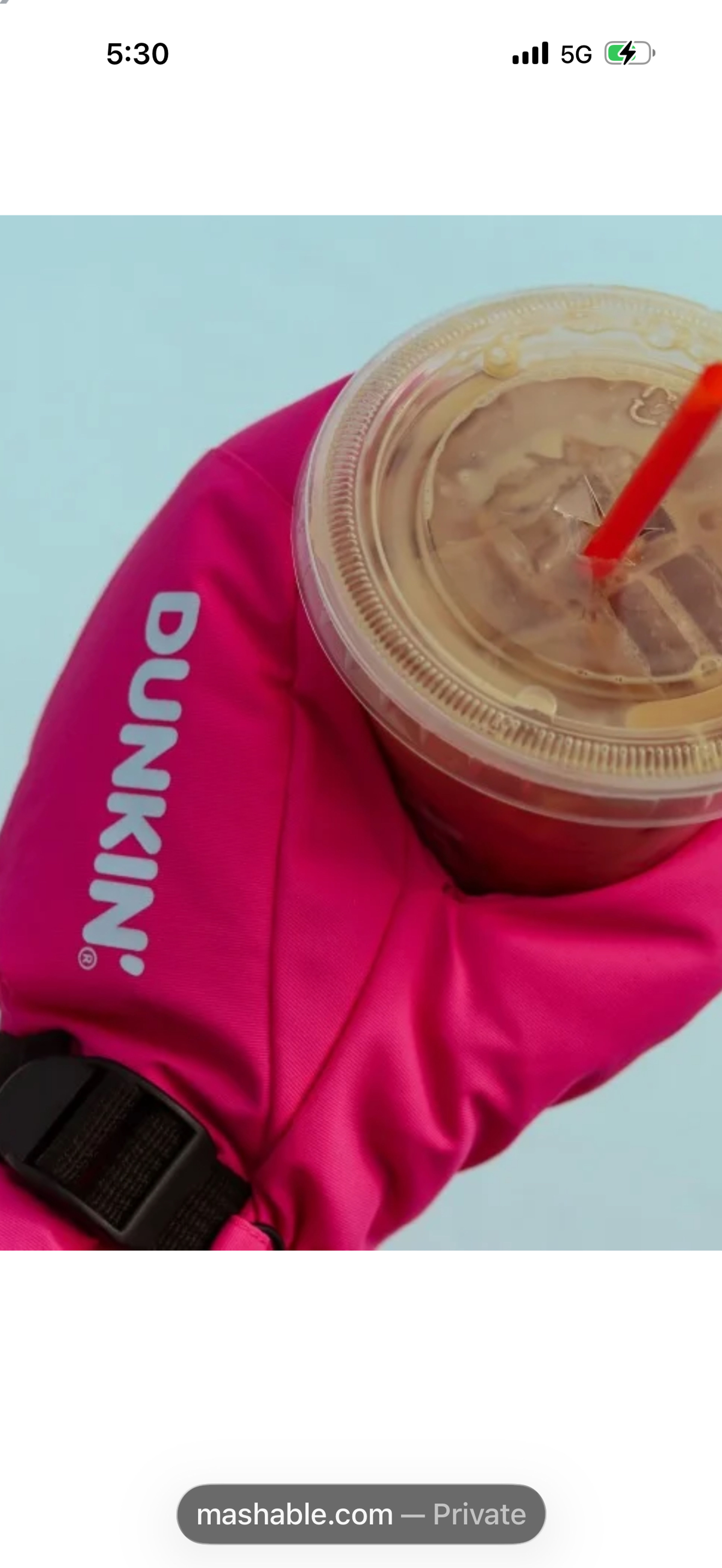 Dunkin' Iced Coffee Mittens