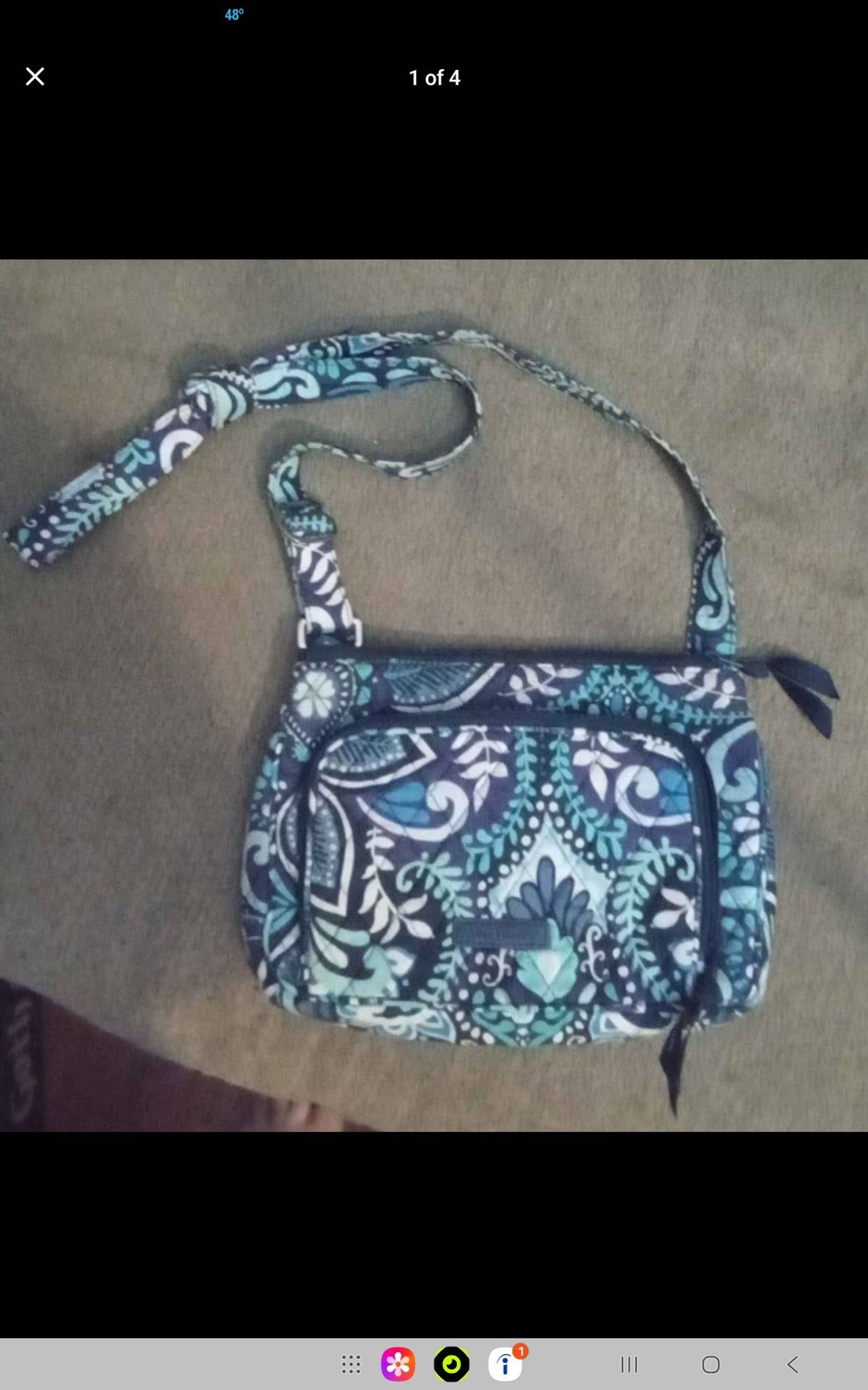 Vera Bradley Little Hipster Crossbody Bag in Moon Blooms