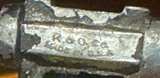 R. & Co. Antique Cast Iron Toy Cannon Carriage - Image 4