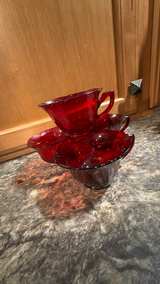 Anchor Hocking Coronation Royal Ruby Red Glass Cups - Image 2