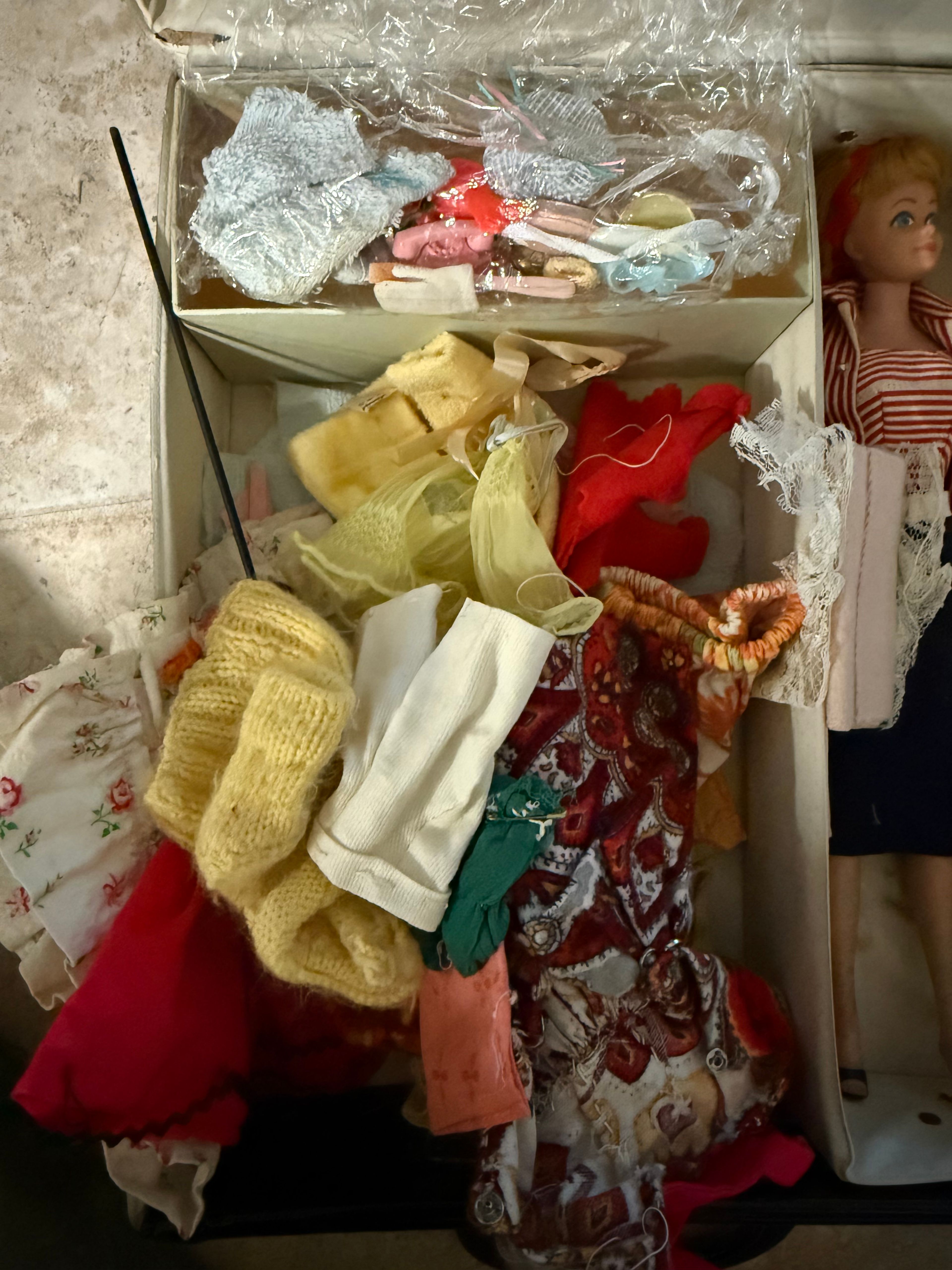 Vintage 1960s Barbie Dolls with Original Doll Case and various accessories - Image 4