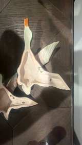Vintage Ceramic Flying Mallard Duck Wall Art Set - Image 3