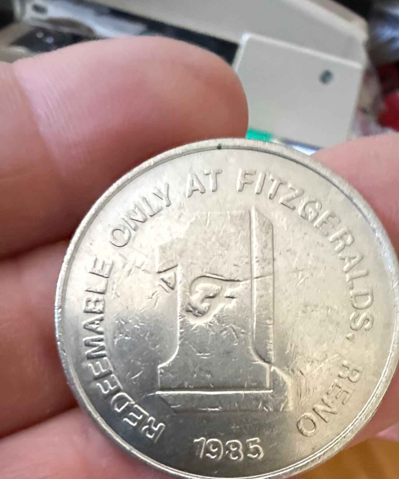 Fitzgeralds Reno $1 Slot Token 1985