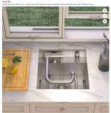 Glacier Bay Workstation Stainless Steel Bar Sink w/Folding Faucet - Brand New - Image 5
