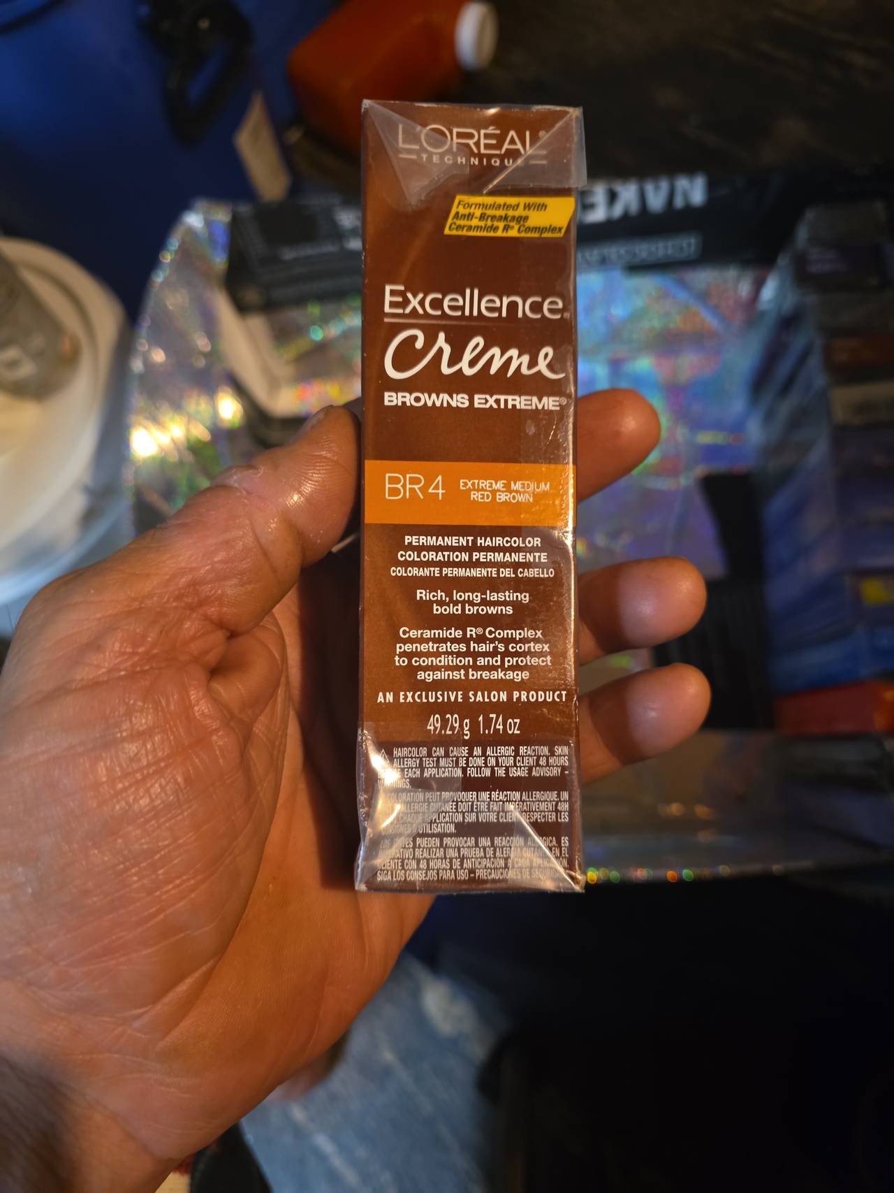 L'Oreal Technique Excellence Creme Browns Extreme BR4 Extreme Medium Red Brown