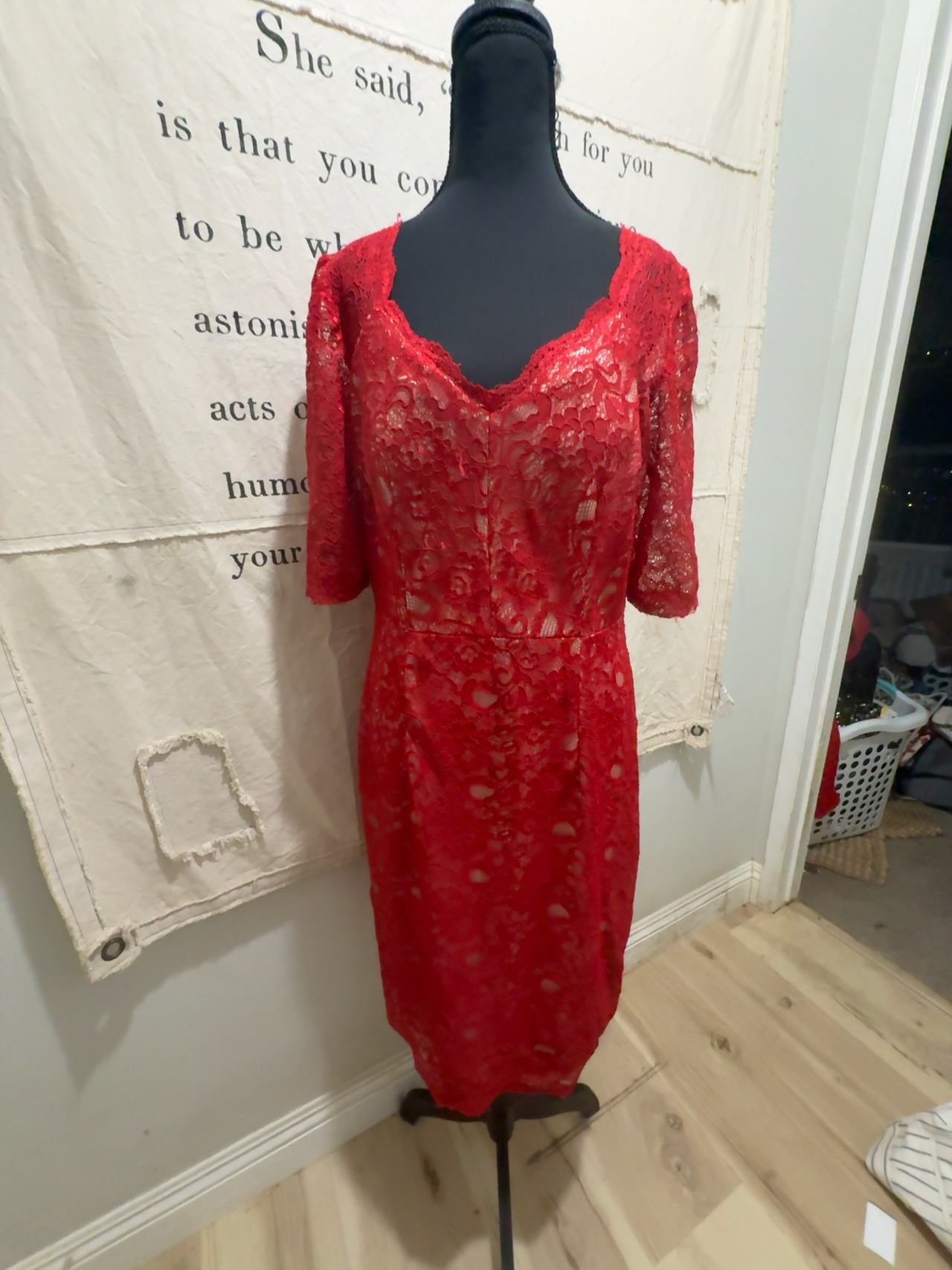 Jax Red Lace Dress