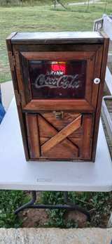 Coca-Cola Wooden Stained Glass Wall Cabinet - Image 2