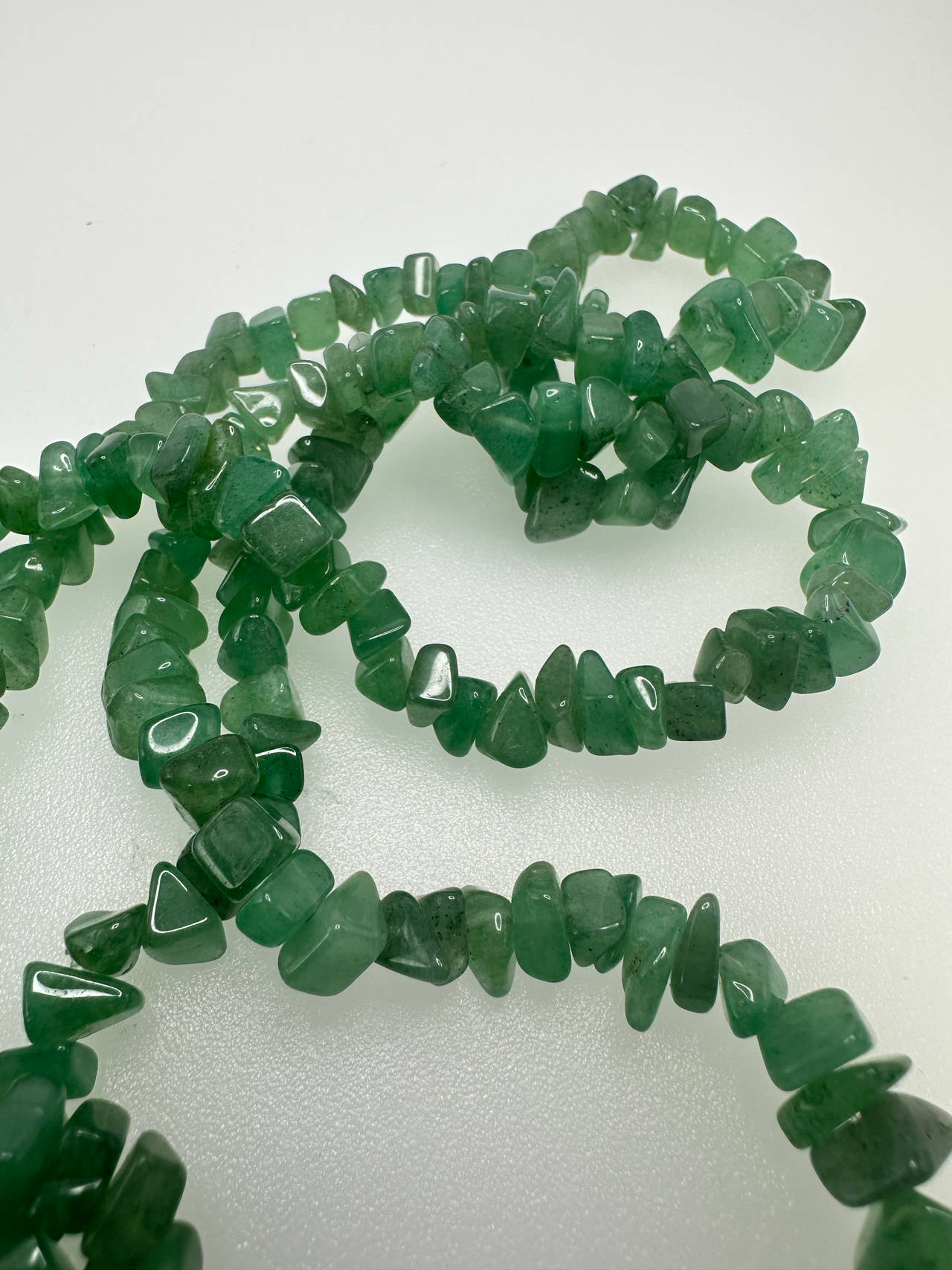 Green Aventurine Chip Bead Necklace