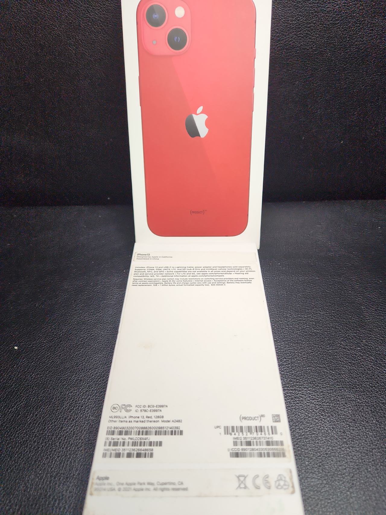 Apple iPhone13 red iPad air and iPad 
empty boxs