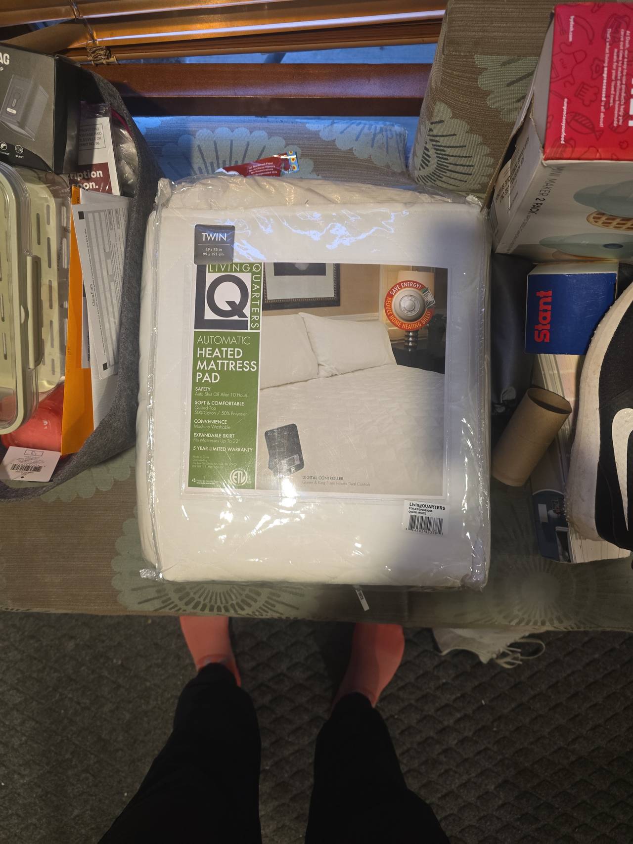 Living Quarters Automatic Heated Mattress Pad Twin