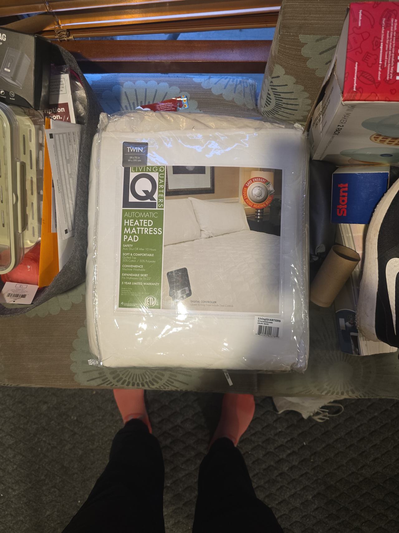 Living Quarters Automatic Heated Mattress Pad Twin