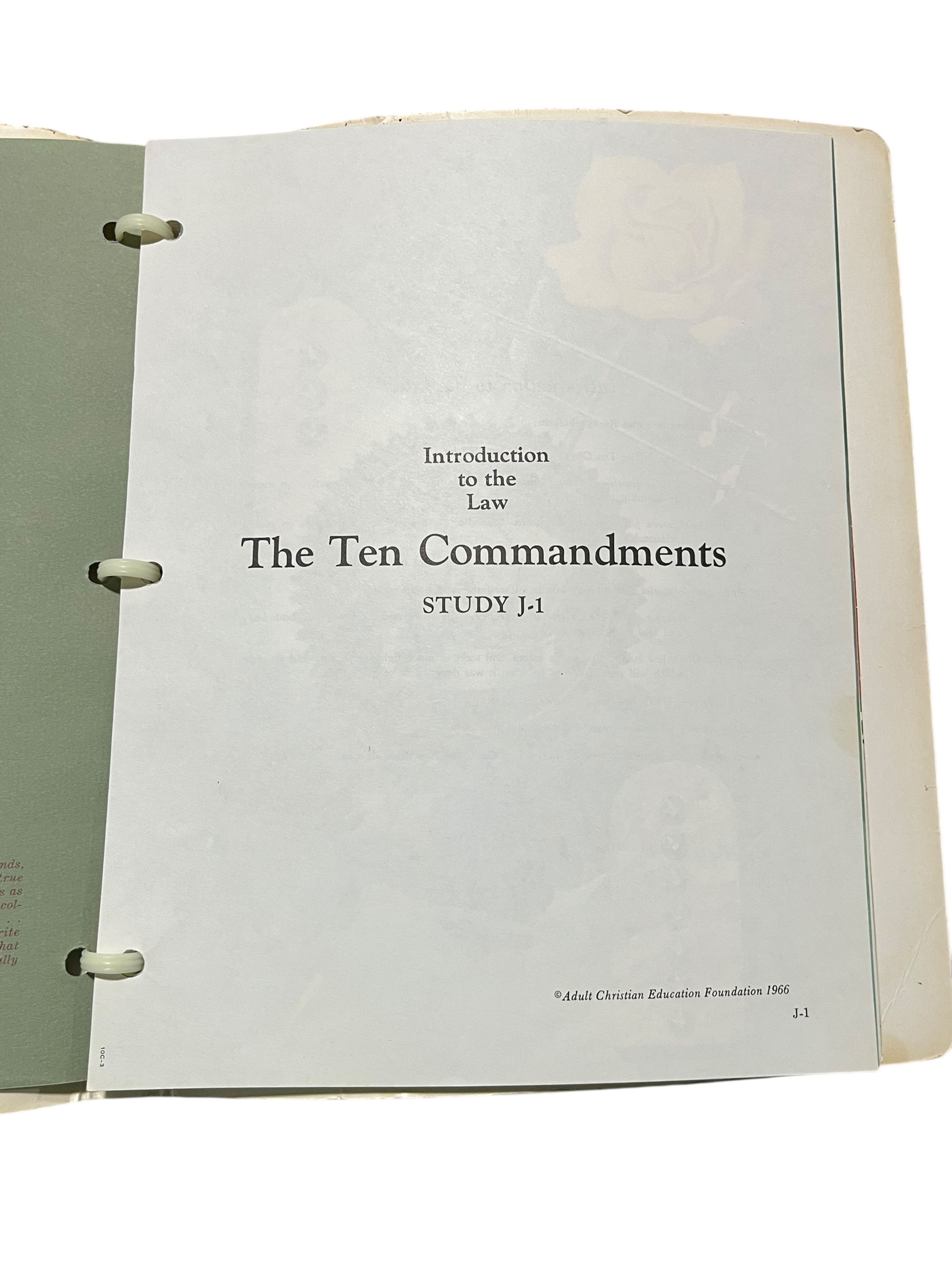 ACEF Christian Religious Study Binder Like Bethel Vintage 1965 - Image 7