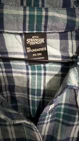 NWT No Boundaries Stranger Things WSQK Cropped Flannel Shirt XXL (20) - Image 2