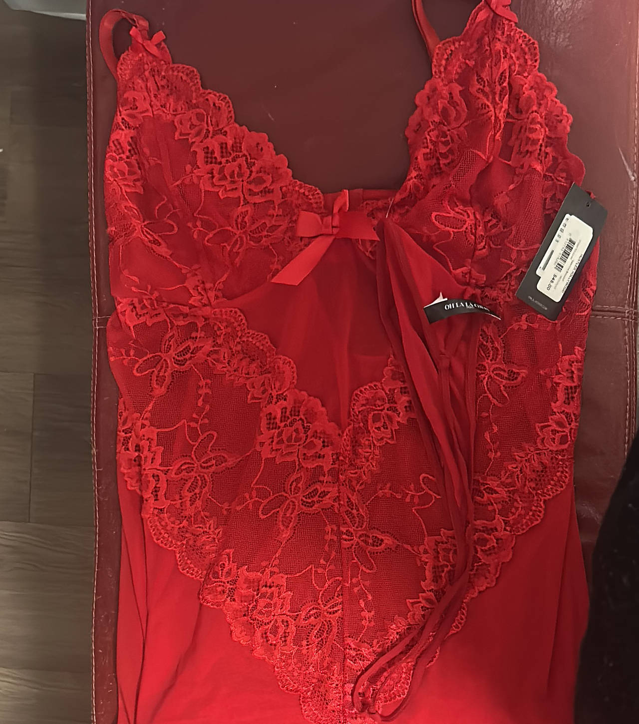 Oh La La Cheri Red Lace Babydoll