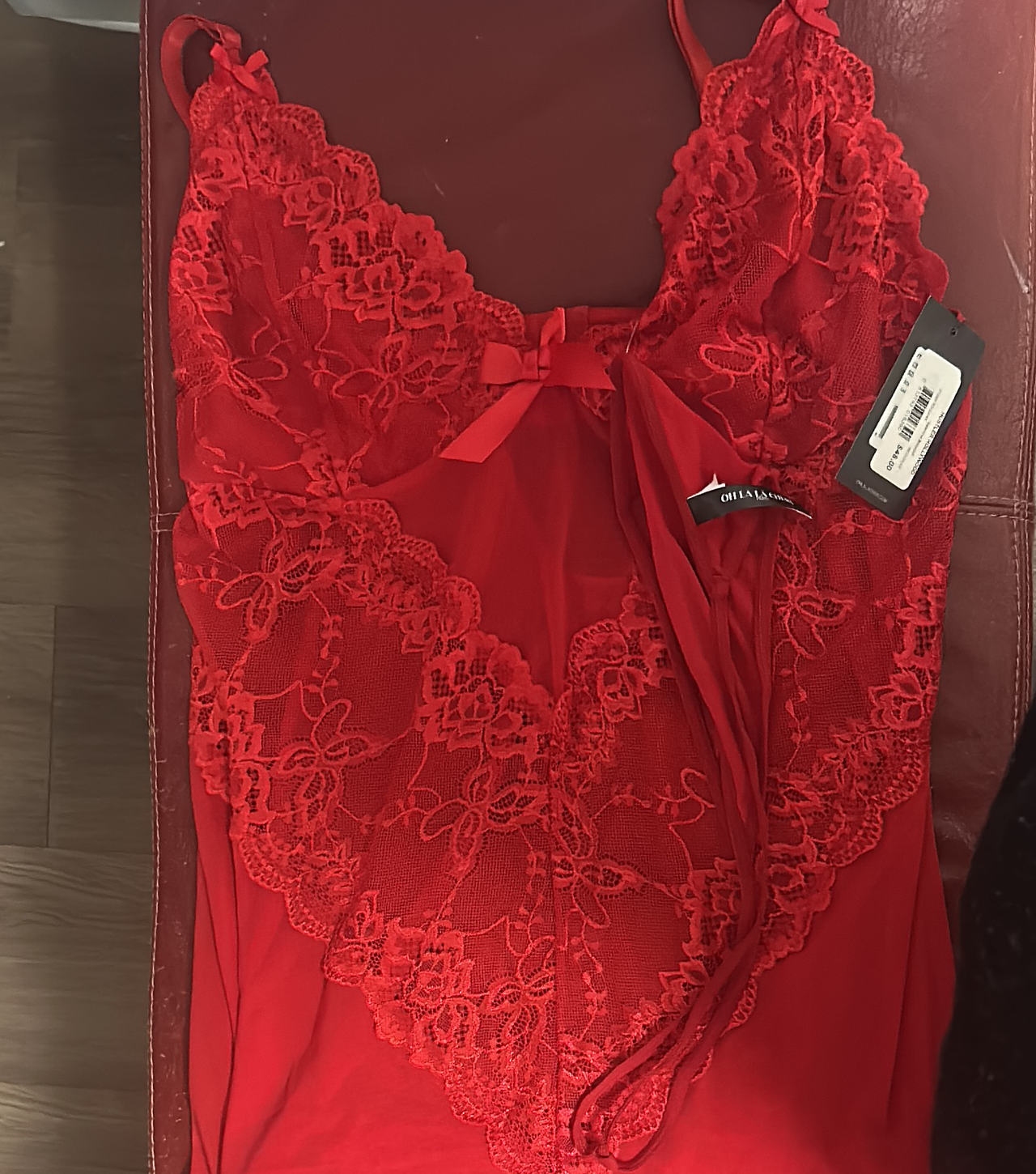 Oh La La Cheri Red Lace Babydoll