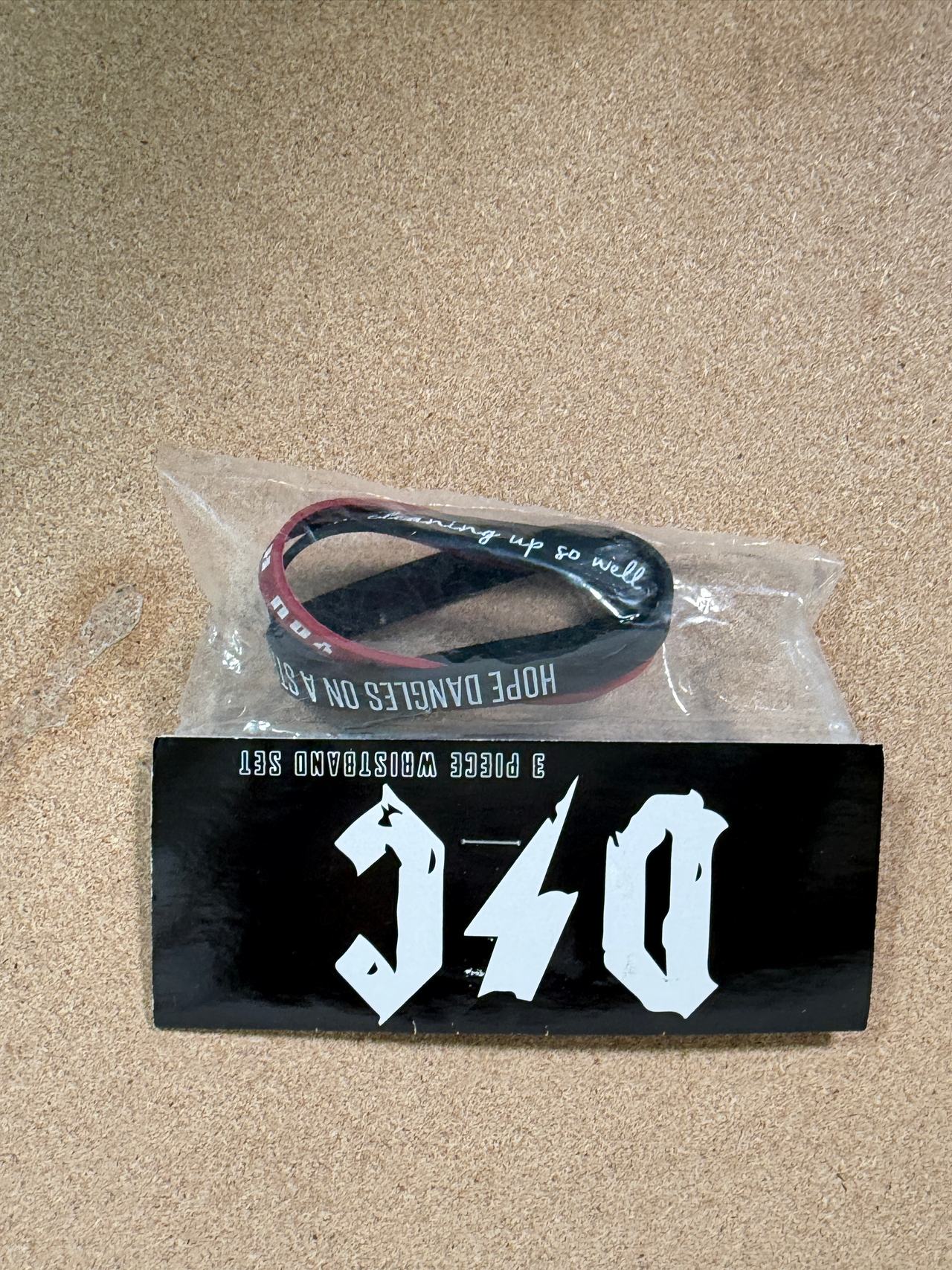 Dashboard Confessional 3 Piece Wristband Set