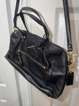 Coach Madison Pebbled Leather Satchel - Image 1