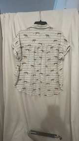 Jane Delancey Leopard Stripe Button Down Shirt - Image 3