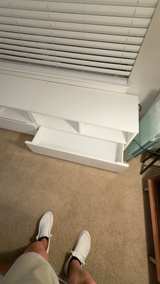 CB2 Chill High Gloss White Media Console - Image 1