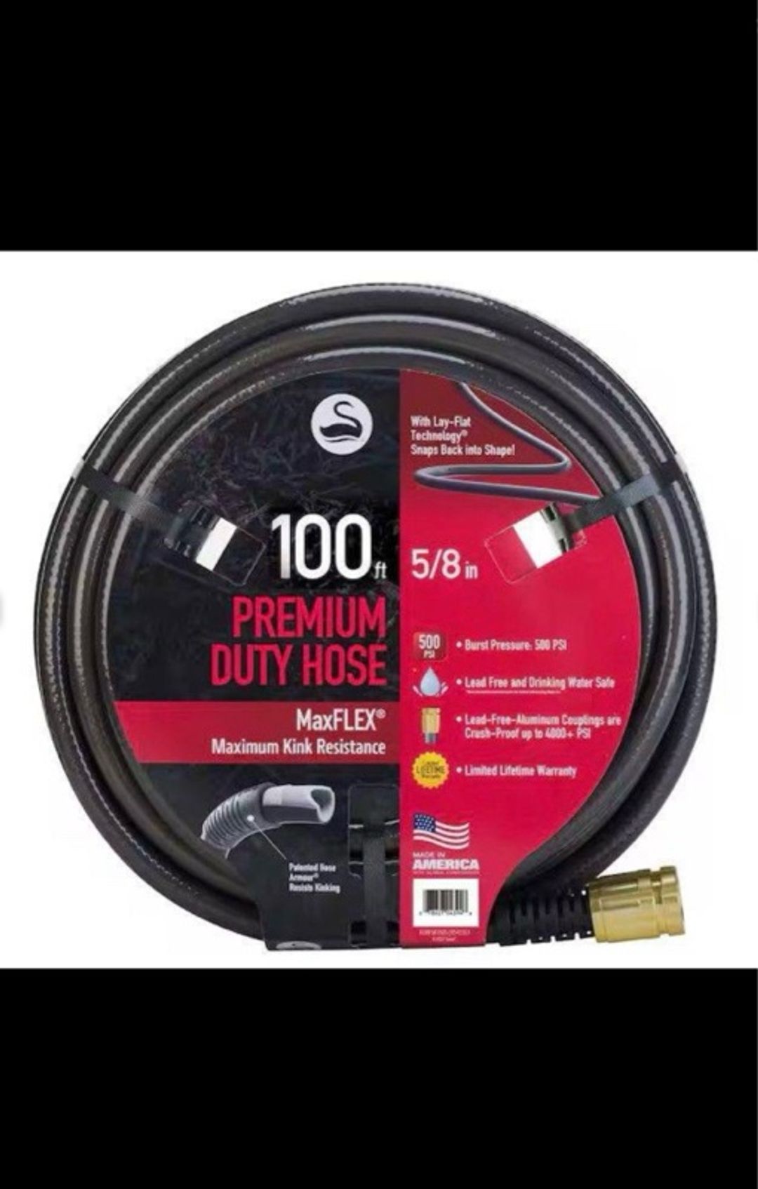 Swan Professional Duty ProFUSION Garden Hose 5/8" x 100 ft