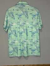 IZOD Saltwater Tropical Print Polo Shirt - Image 2