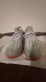 Balmain B-Bold Low-Top Knit Sneakers Grey Orange - Image 5