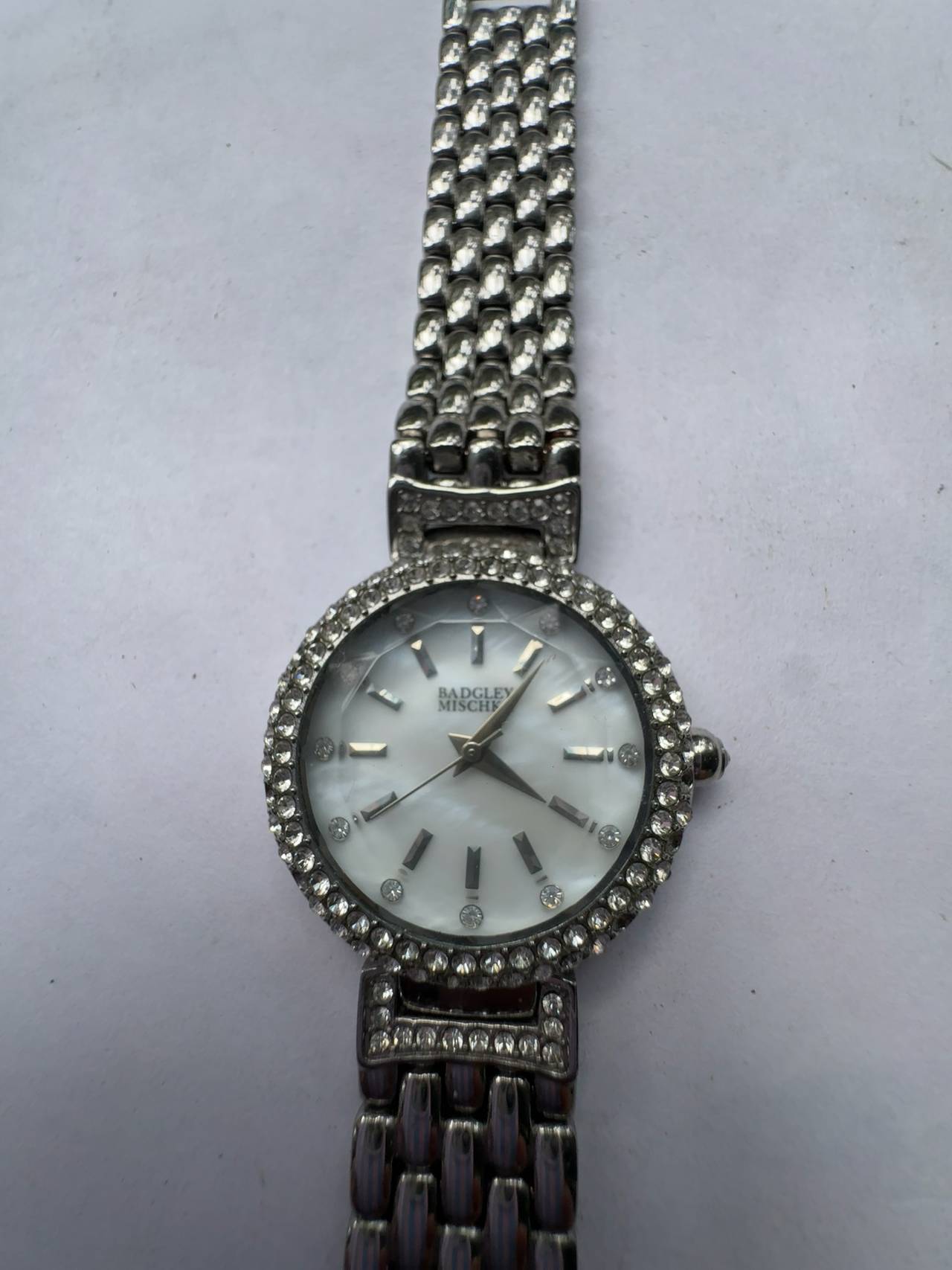 Badgley Mischka Rhinestone Crystal Women's Watch