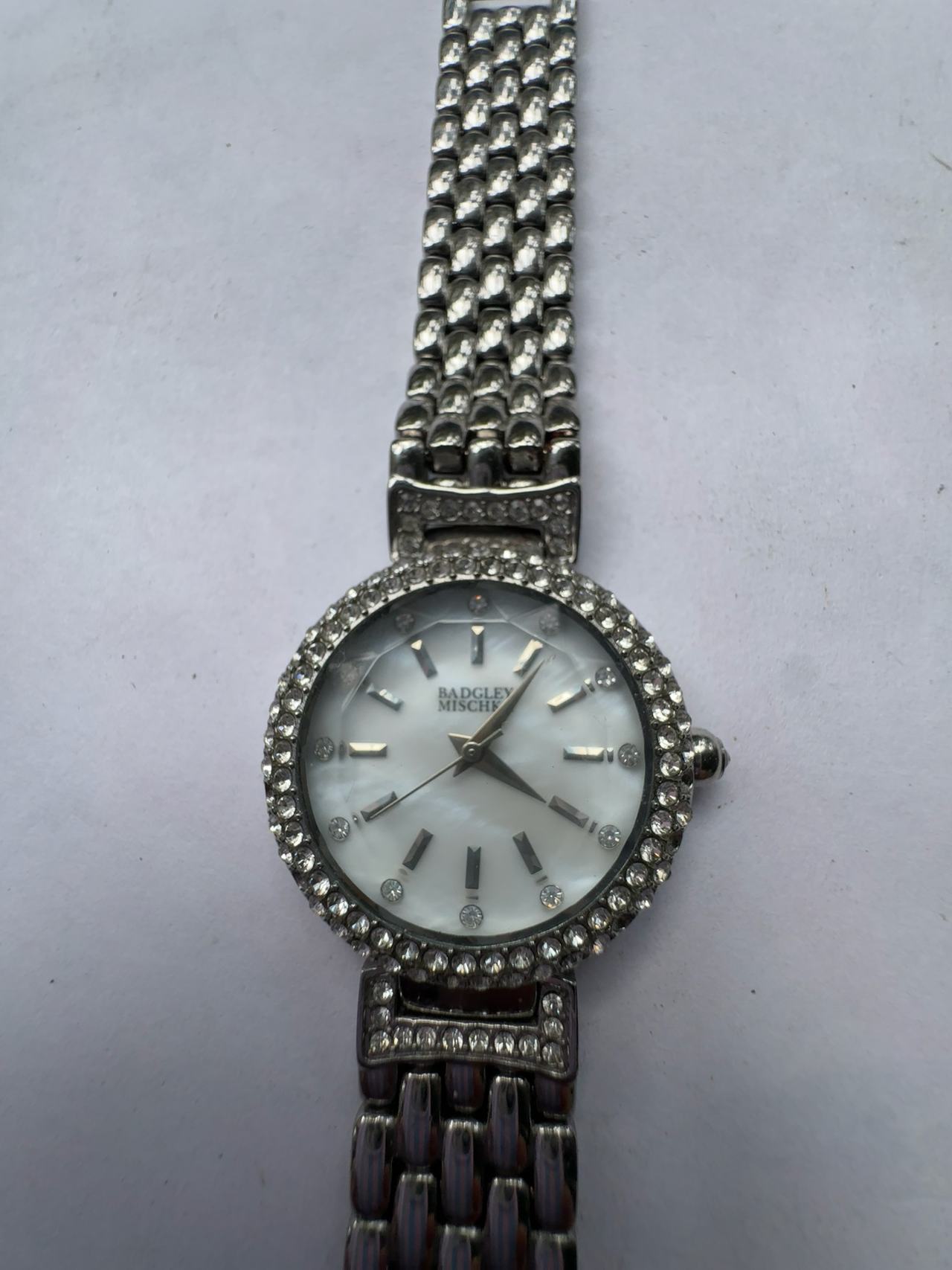 Badgley Mischka Rhinestone Crystal Women's Watch