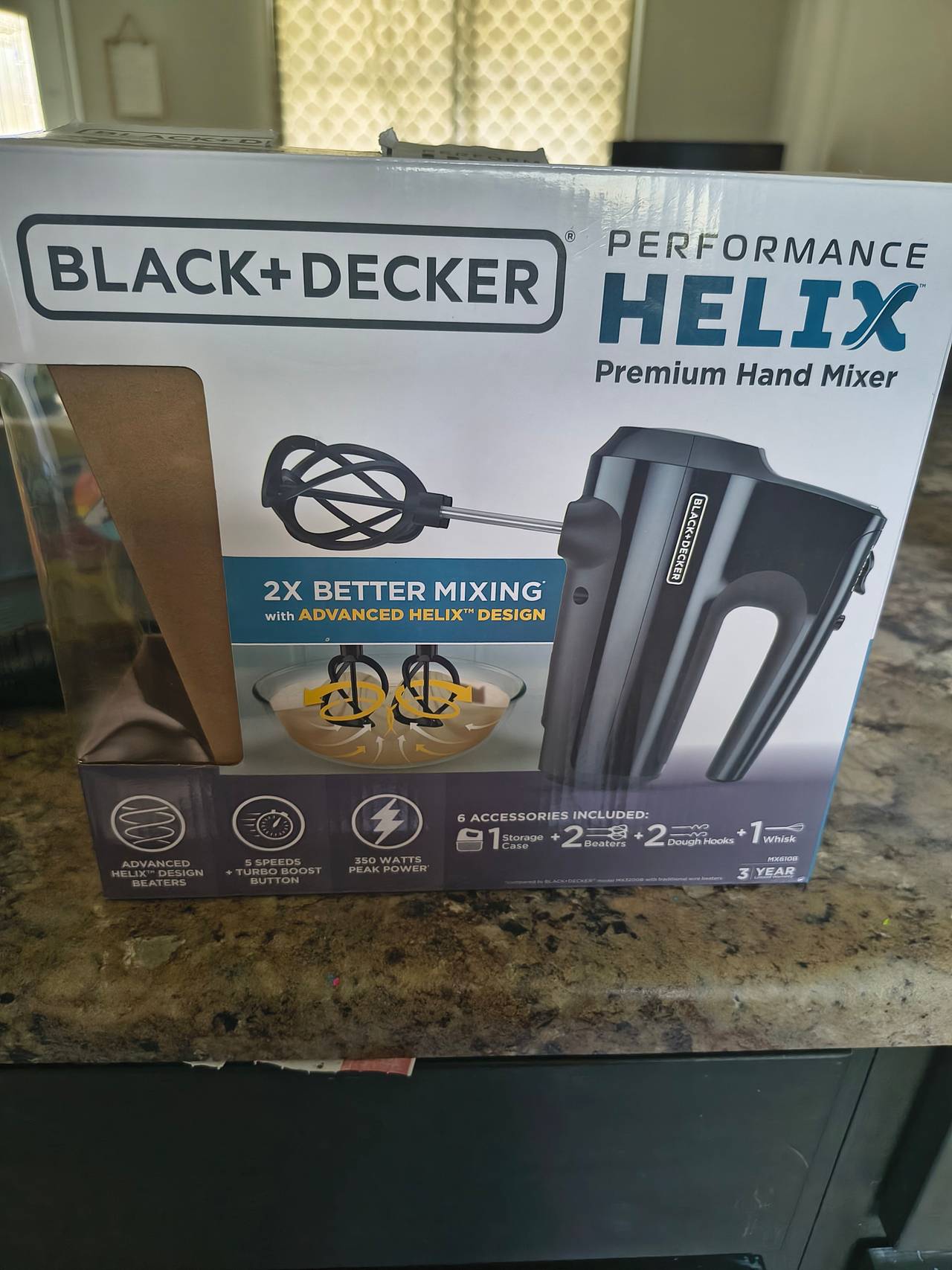 BLACK+DECKER Performance Helix Premium Hand Mixer MX600B