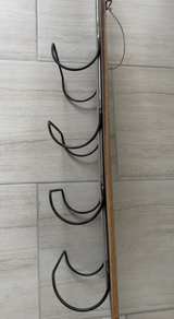 Wall Mounted Wood and Galvanized Metal Wine Rack - Image 4