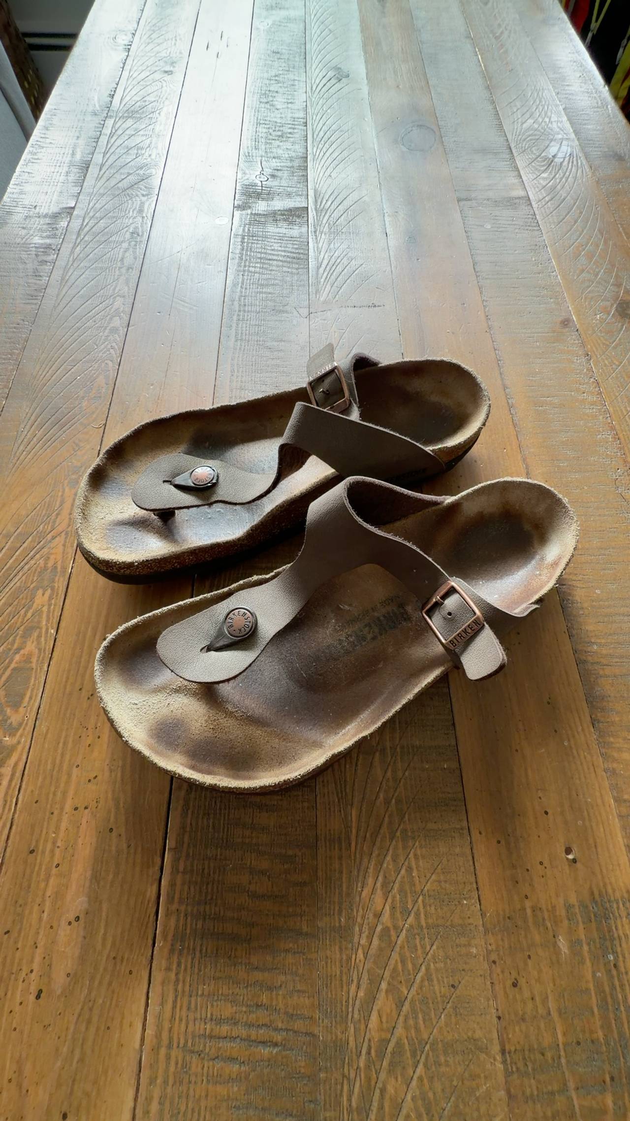 Birkenstock Gizeh Sandal Brown Leather Women's Size 40
